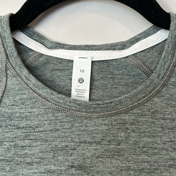 Lululemon Its Rulu Run Long Sleeve Shirt in Delicate Mint White Opal - Picture 5 of 6